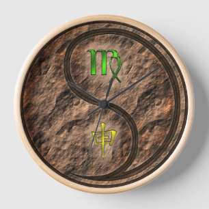 Horloge Vierge & Singe de Terre