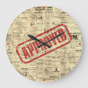 Horloge Vintage Approuvée avec Horodatage
