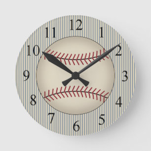 Horloge vintage de base-ball bleu