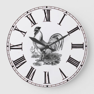 Horloge Vintage de la gare de Rooster inspirée pa