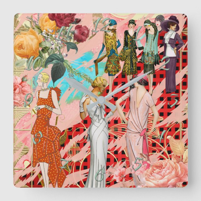 Horloge vintage en acrylique (Recto)