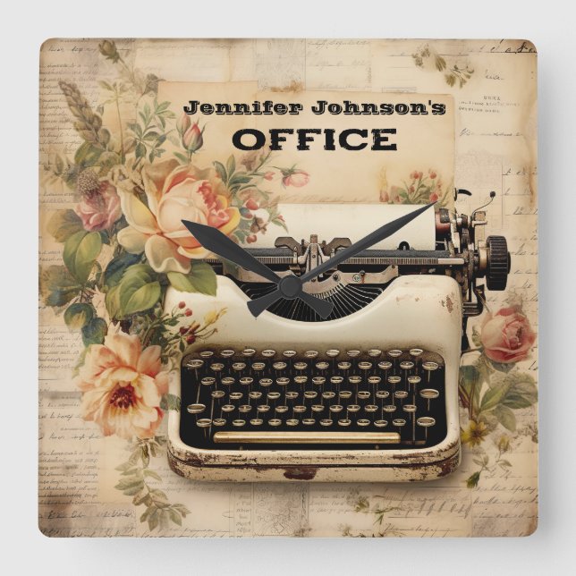 Horloge Vintage Florale (Recto)