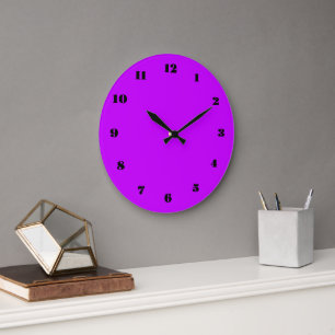Horloge Violet Pourpre Police de caractères et num