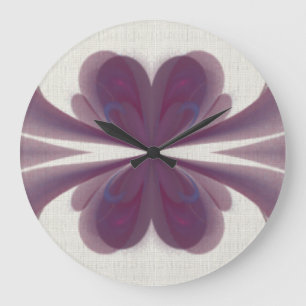 Horloge violette de fractale d'arc