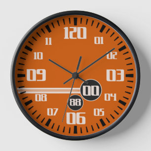 Horloge Voie de course orange style cronographe sport