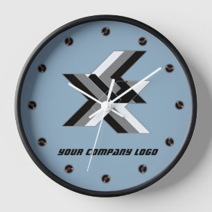 Horloge VOTRE LOGO D'ENTREPRISE,personnalisé,ajoutez votre