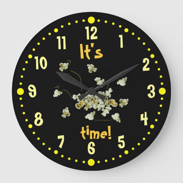 Horloge W/Minute de cuisine d'amants de maïs (Recto)