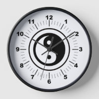 Horloge Yin Yang