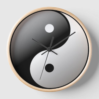 Horloge Yin Yang