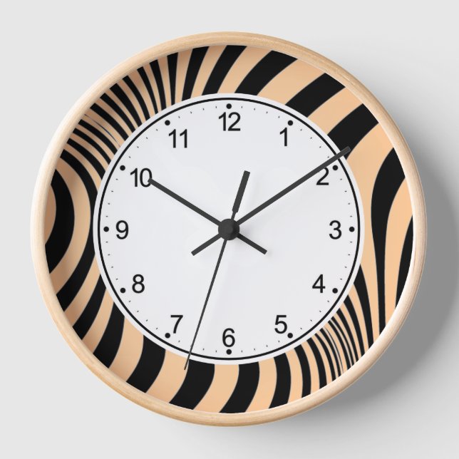 Horloge Zebra Skin Print Texture Motif-88488 (Recto)