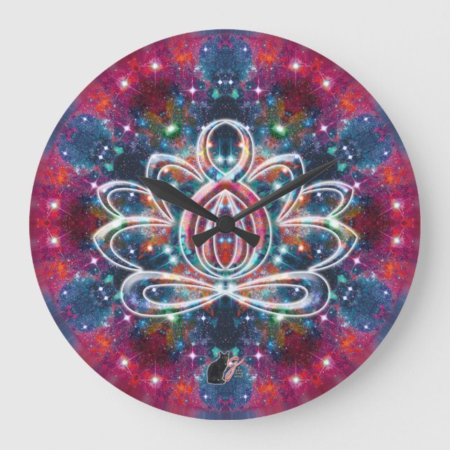 Horloge Zen Lotus Éblouissante (Recto)