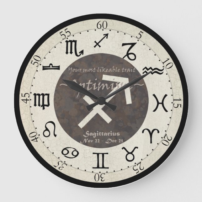 Horloge zodiaque - Sagittaire (Recto)