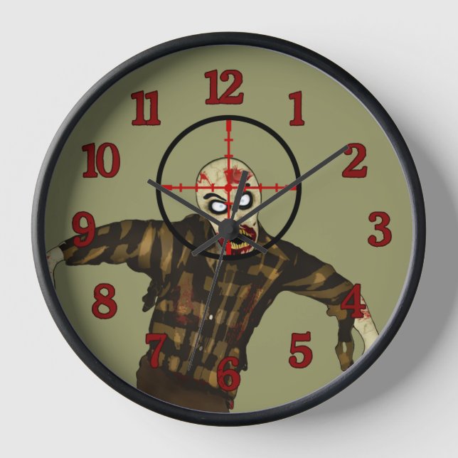 Horloge Zombie ciblée (Recto)