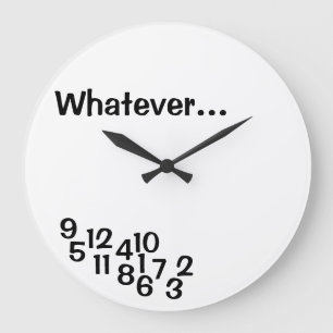 Horloges à blague nombres embrouillés Horloge à bl