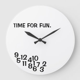 Horloges à blague nombres embrouillés Horloge à bl