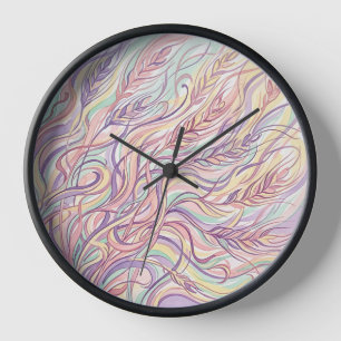 Horloges Artistiques Abstraites Champ de Blé Paste