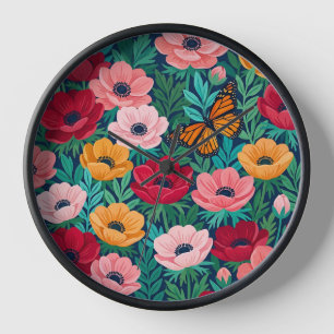 Horloges Artistiques Monarque Anémone Abstraite