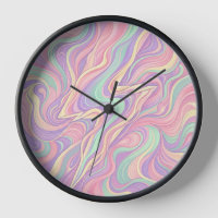 Horloges d'art moderne pastel Éclair abstrait