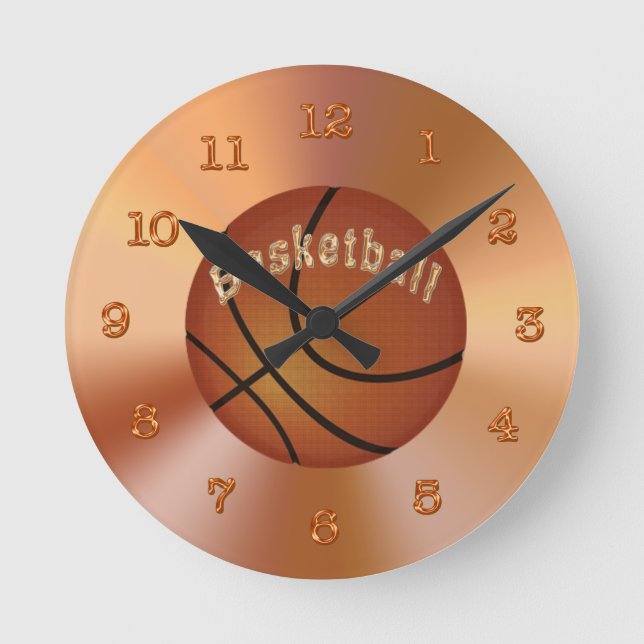 Horloges de basket-ball pour des décorations de (Recto)