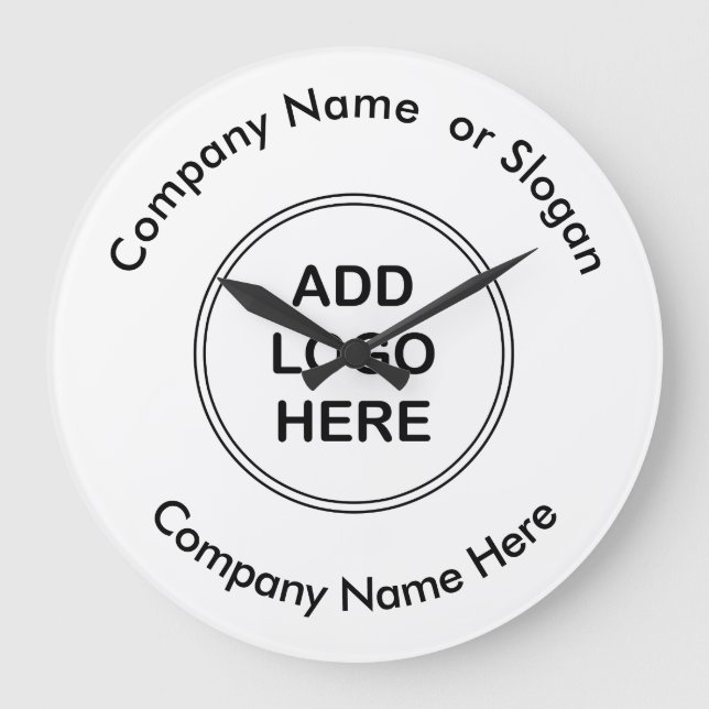 Horloges de bureau du logo de l'entreprise (Recto)