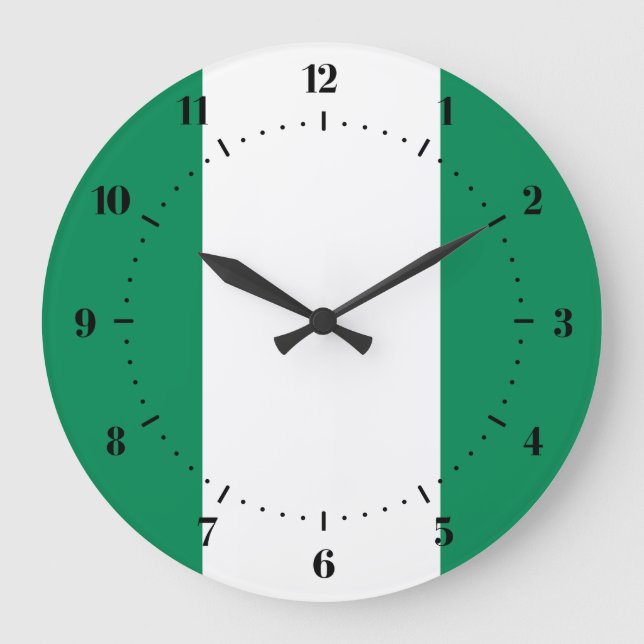 Horloges du drapeau nigérian (Recto)