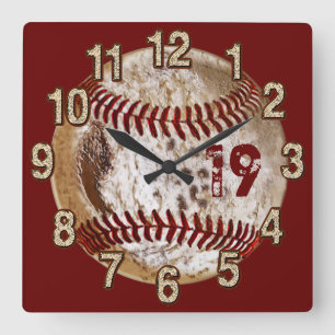 Horloges grunges de base-ball de nombre du Jersey