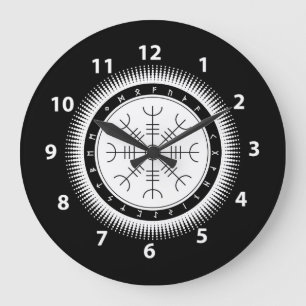 Horloges murales Aegishjalmr en demi-teinte