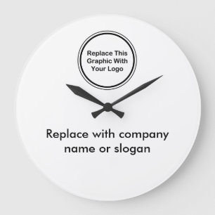Horloges murales de bureau de logo de société