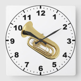 Horloges murales de conception de "tuba"