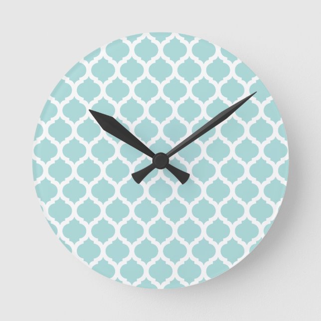 Horloges murales marocaines bleues de motif (Recto)