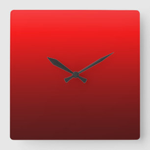 Horloges murales modernes lisses de rouge cramoisi