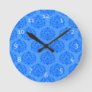 Horloges murales victoriennes bleues de motif