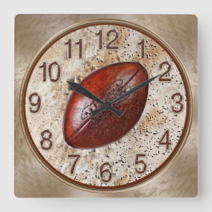 Horloges murales vintages du football de regard,
