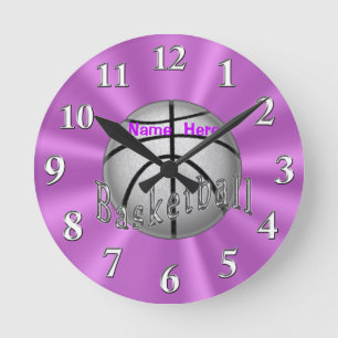 Horloges personnalisées de basket-ball pour la
