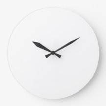 Horloges personnalisées rondes grand format