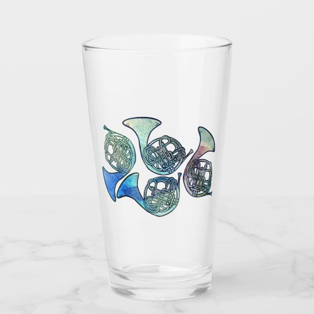 Horn-Band-Klasse Glas (Vorderseite)