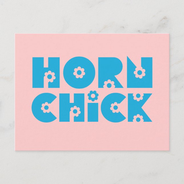 Horn Chick Postkarte (Vorderseite)