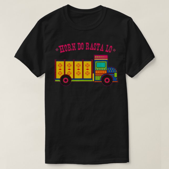 Horn Do Rasta Lo Pakistani Truck Art  T-Shirt (Design vorne)