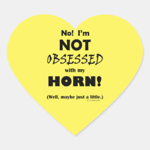 Horn-Herzsticker Herz-Aufkleber
