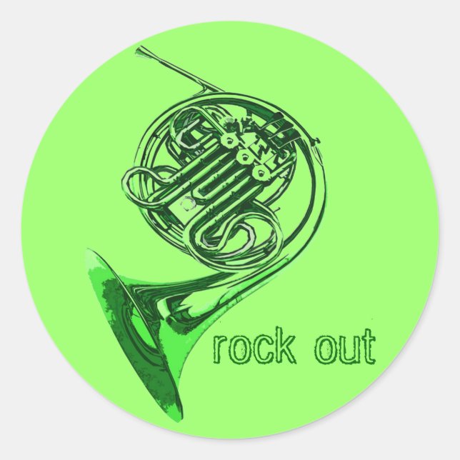 Horn Rock Out Stickers (Vorderseite)