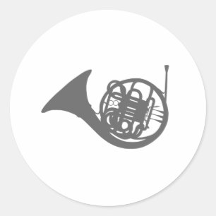 Horn Runder Aufkleber