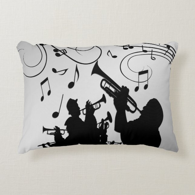Horn Section Music Design Dekokissen (Vorderseite)