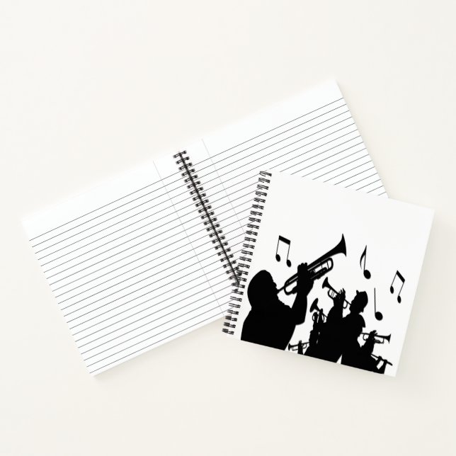 Horn Section Music Design Notizbuch (Innenseite)