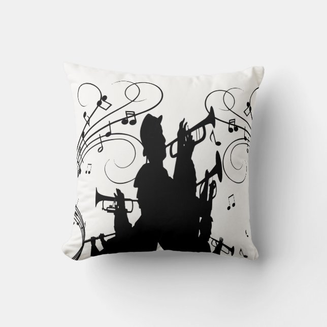 Horn Section Trumpet Jazz Music Kissen (Vorderseite)