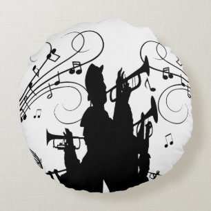 Horn Section Trumpet Jazz Music Rundes Kissen