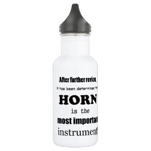 Horn wichtigstes Instrument Edelstahlflasche