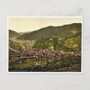 Hornberg, allgemeine Ansicht, Schwarzwald, Baden,  Postkarte