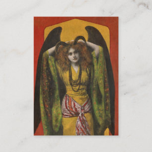 Horned Angel ACEO Business Card Visitenkarte