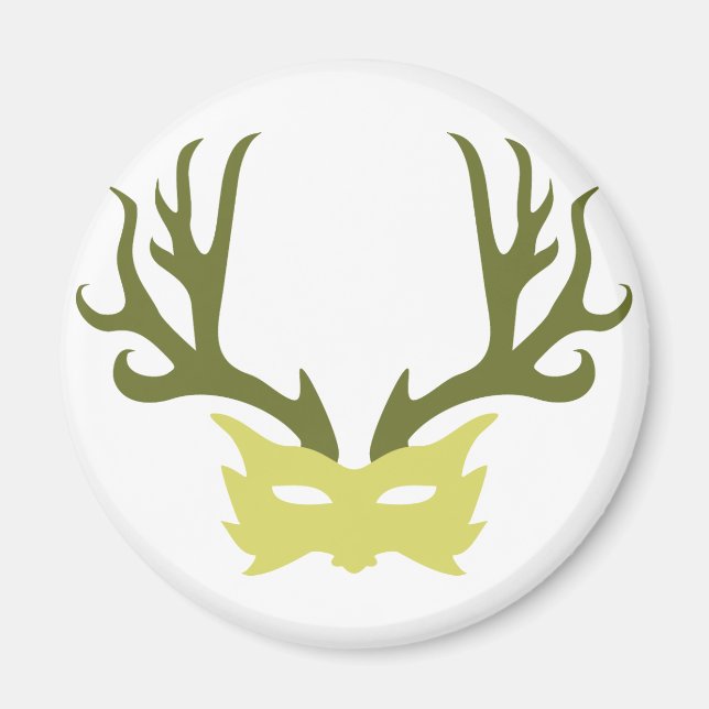 Horned God Mask Magnet (Vorne)