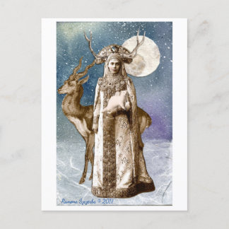 Horned Goddess Postcard Postkarte